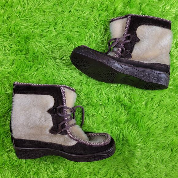 Vintage 60s 70s Italian Made Womens Ski Boots, 6 - Picture 2 of 5